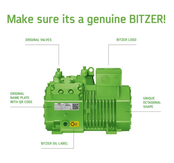 unidades de condensación de la refrigeración del bitzer semihermético del compresor