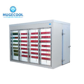 Refrigerador del colmado de 4 puertas, refrigerador del refrigerador de la bebida para el supermercado