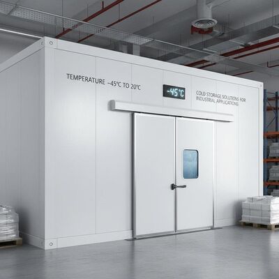 Temperature Minus 45C To 20C Sliding Door Refrigerated Room Providing Cold Storage Solutions For Industrial Applications